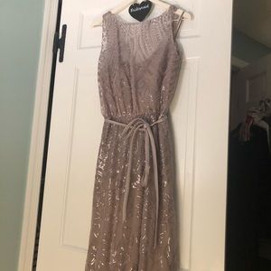 Sequin mauve/purple bridesmaids dress